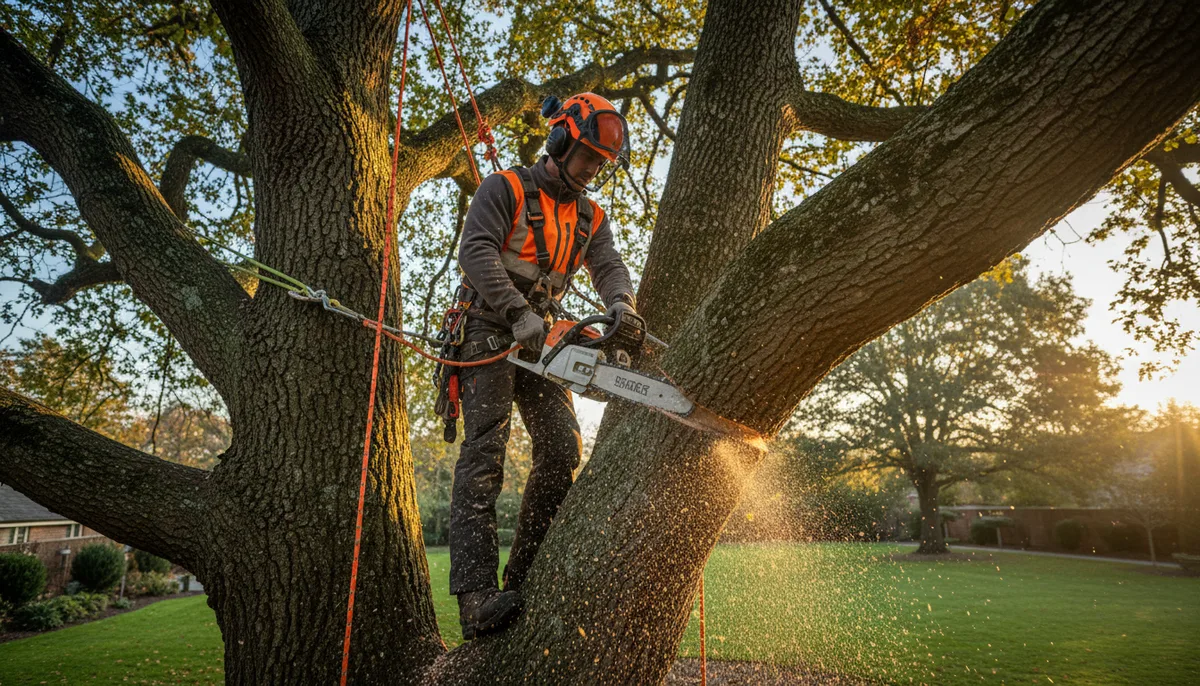 Coupage d'arbre : techniques, réglementation et tarifs 2026