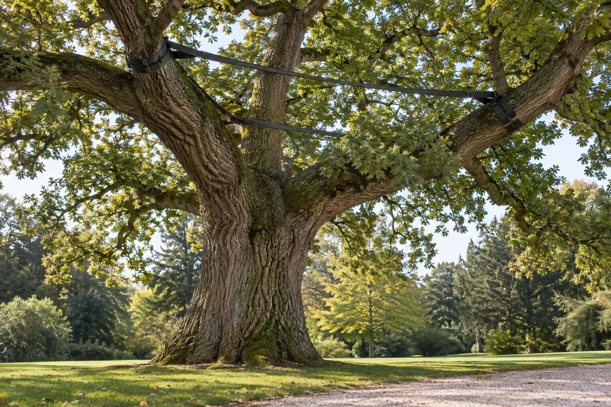 Haubanage d'un arbre : quand et comment le consolider