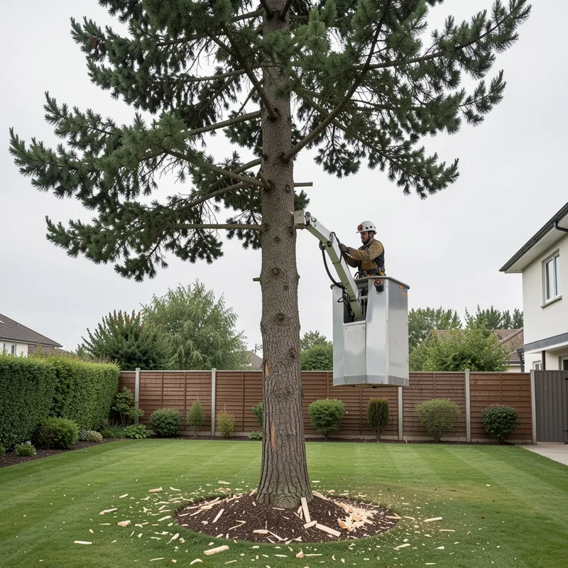 Prix abattage arbre 15 mètres : tarifs 2026 et devis complets